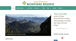 Desktop Screenshot of capewinelandsbiosphere.co.za